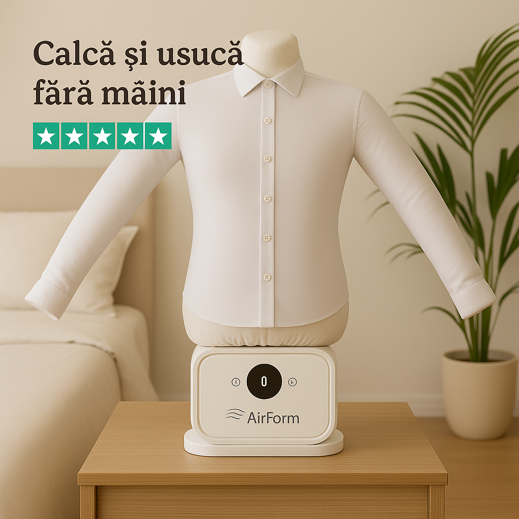 AirForm – Stație premium de cǎlcare și igienizare a hainelor