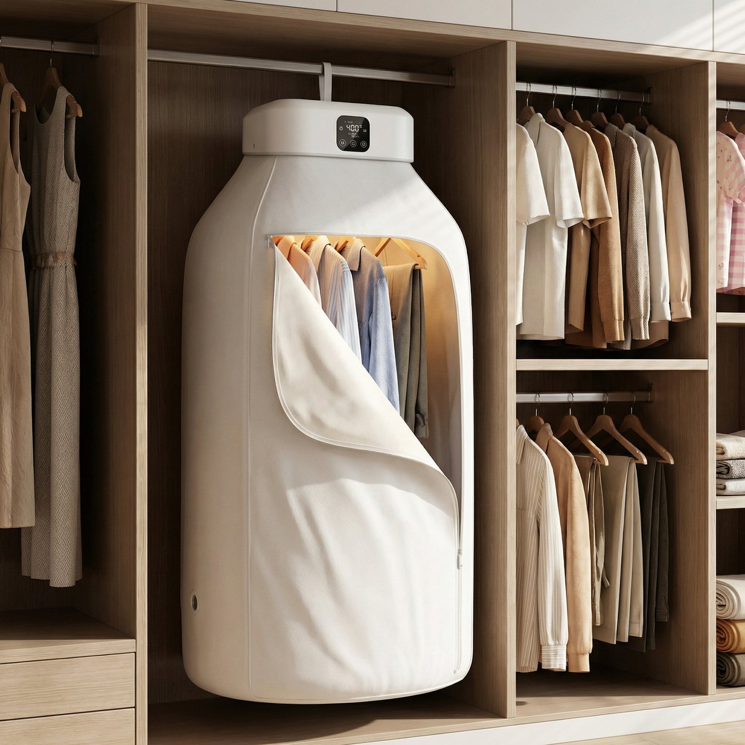 Uscător de haine în utilizare - demonstrație practică