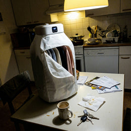 Customer review photo 1: Uscător de Haine Electric Portabil cu Încălzire Rapidă și Afișaj Digital